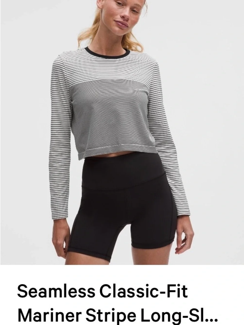 Seamless Classic-Fit Mariner Stripe Long-Sleeve